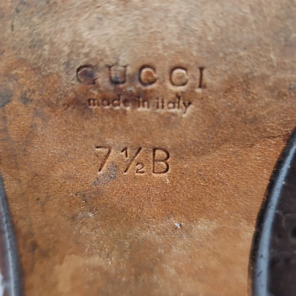 Gucci Brown Suede Women's Boots Size 7.5 - Picture 11 of 11